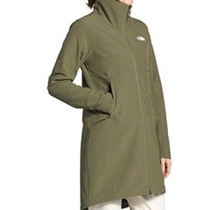 The North Face TNF Shelbe Raschel parka-length hoodless jacket. Size medium